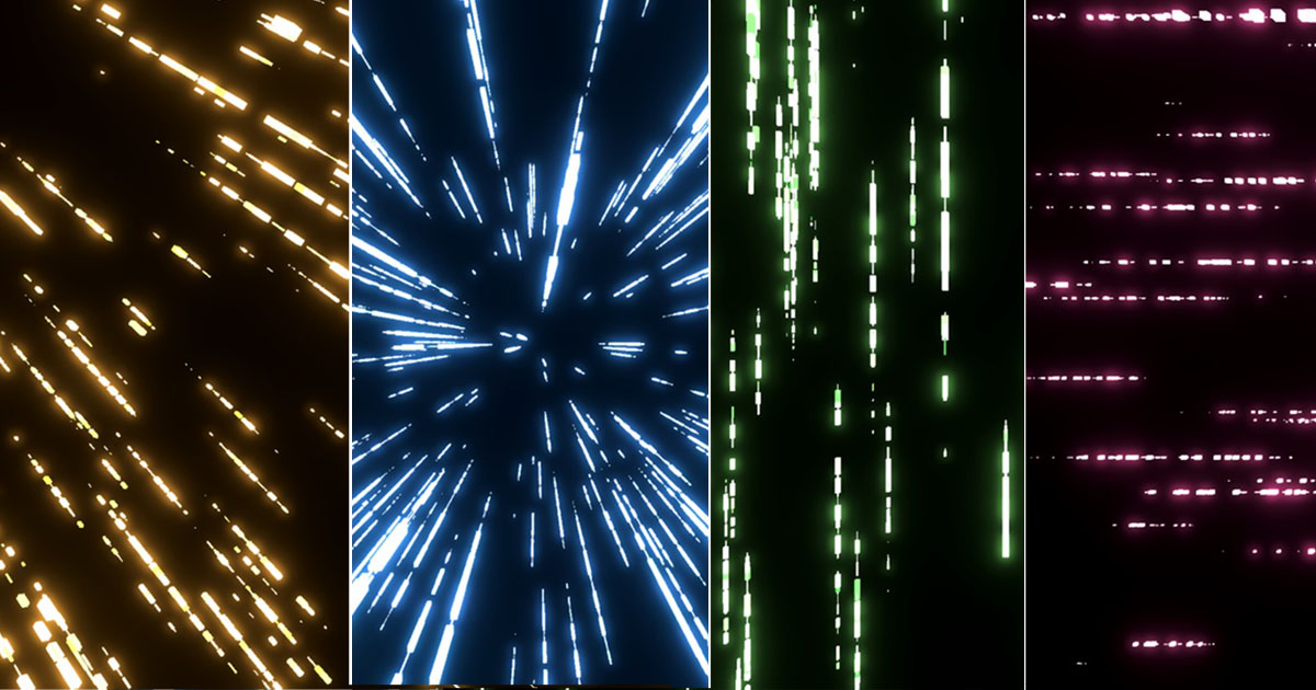 VFX Graph：Sci-fi Speed Line VFX preview