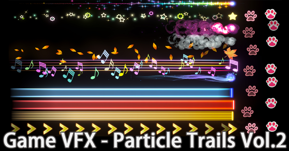 Game VFX - Particle Trails Collection Vol.2 VFX preview