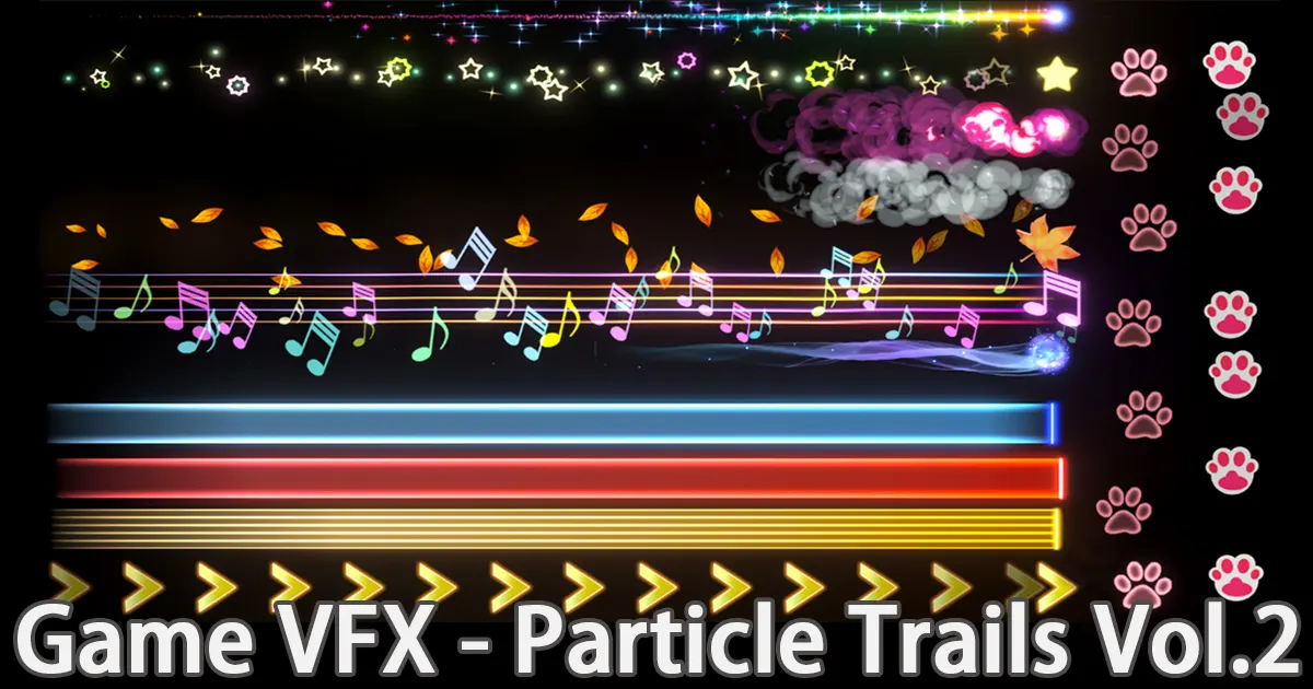 Game VFX - Particle Trails Collection Vol.2 VFX preview
