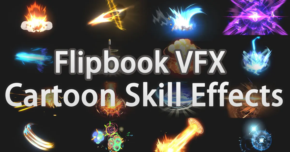 Game VFX - Flipbook Cartoon Skill VFX preview