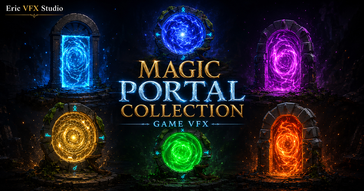 Game VFX - Magic Portal Collection VFX preview